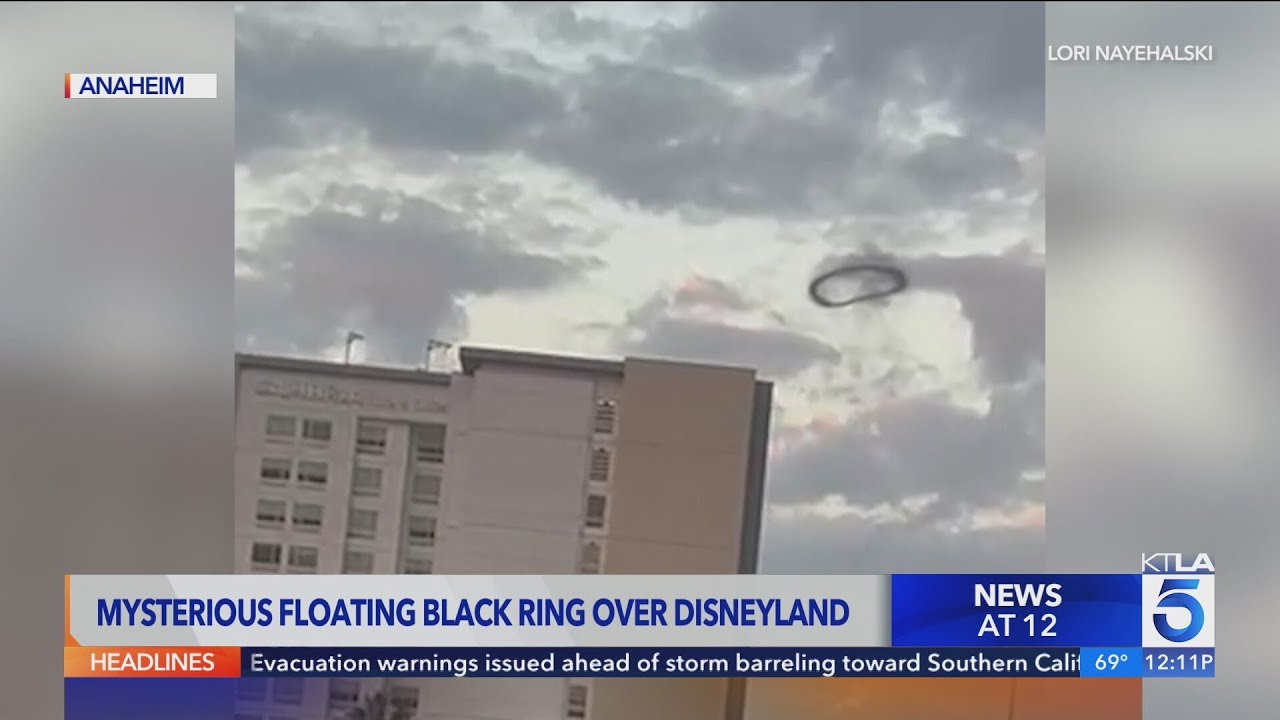 Mysterious black ring seen over Disneyland