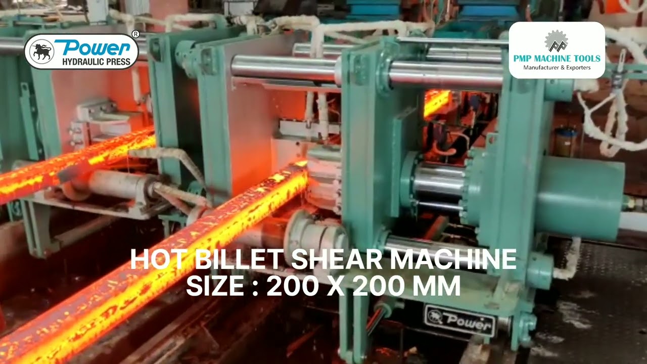 Hot Billet Shear Machine Size : 200 x 200 MM