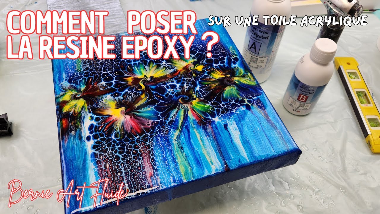 Comment poser de la resine epoxy sur une peinture acrylique ? #acryliquepouring