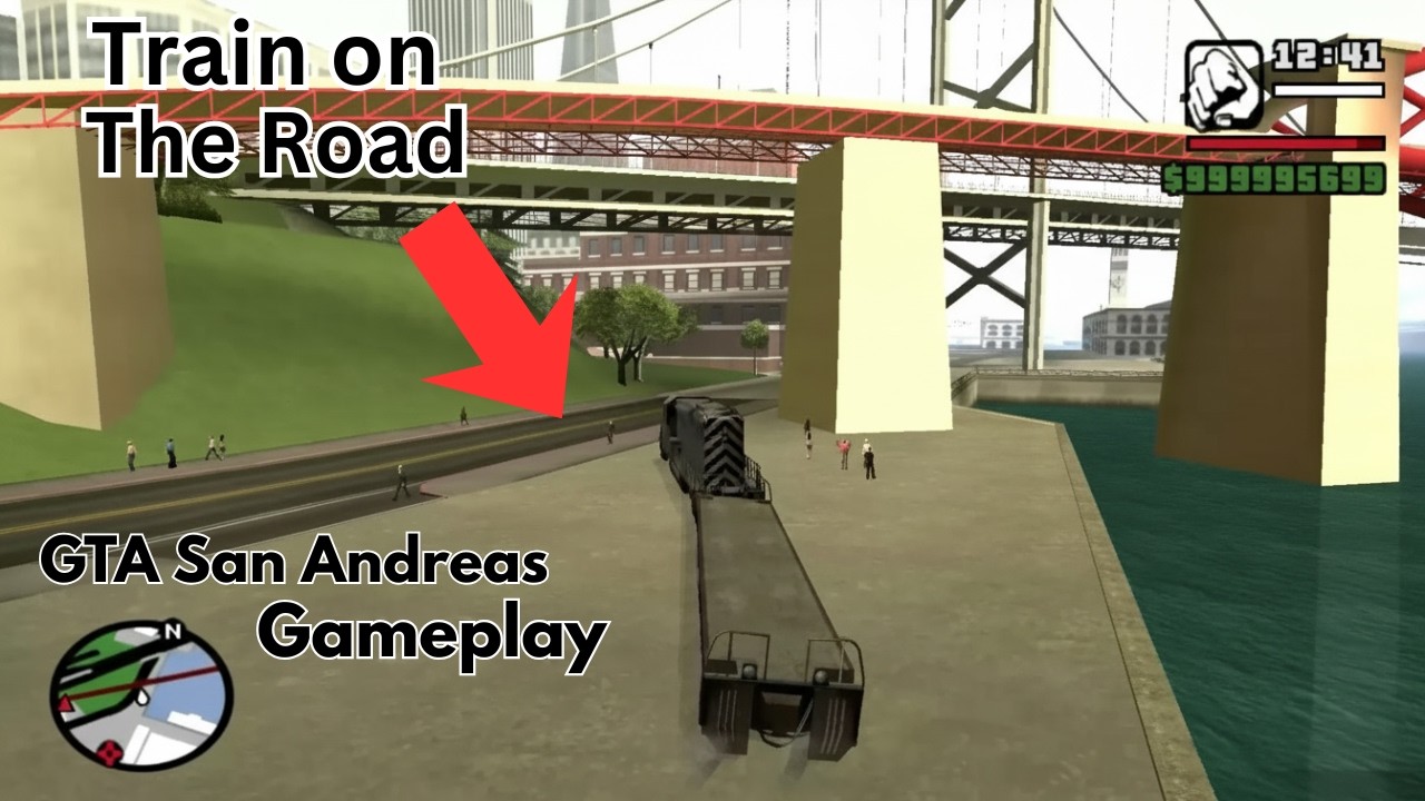 Train as a Heavy Vehicle on the road? | Crazy Mod in GTA San Andreas Gameplay