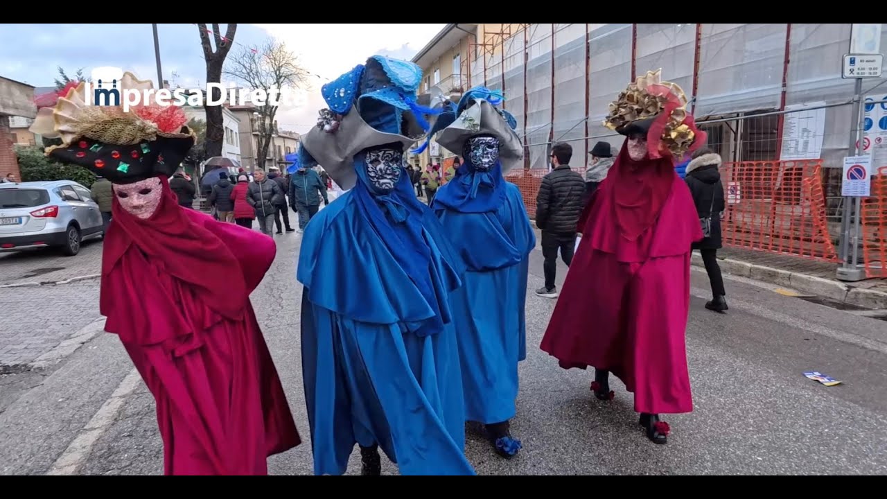 FREDDO E PIOGGIA AL CARNEVALE 2024 DI MONTEMARANO.