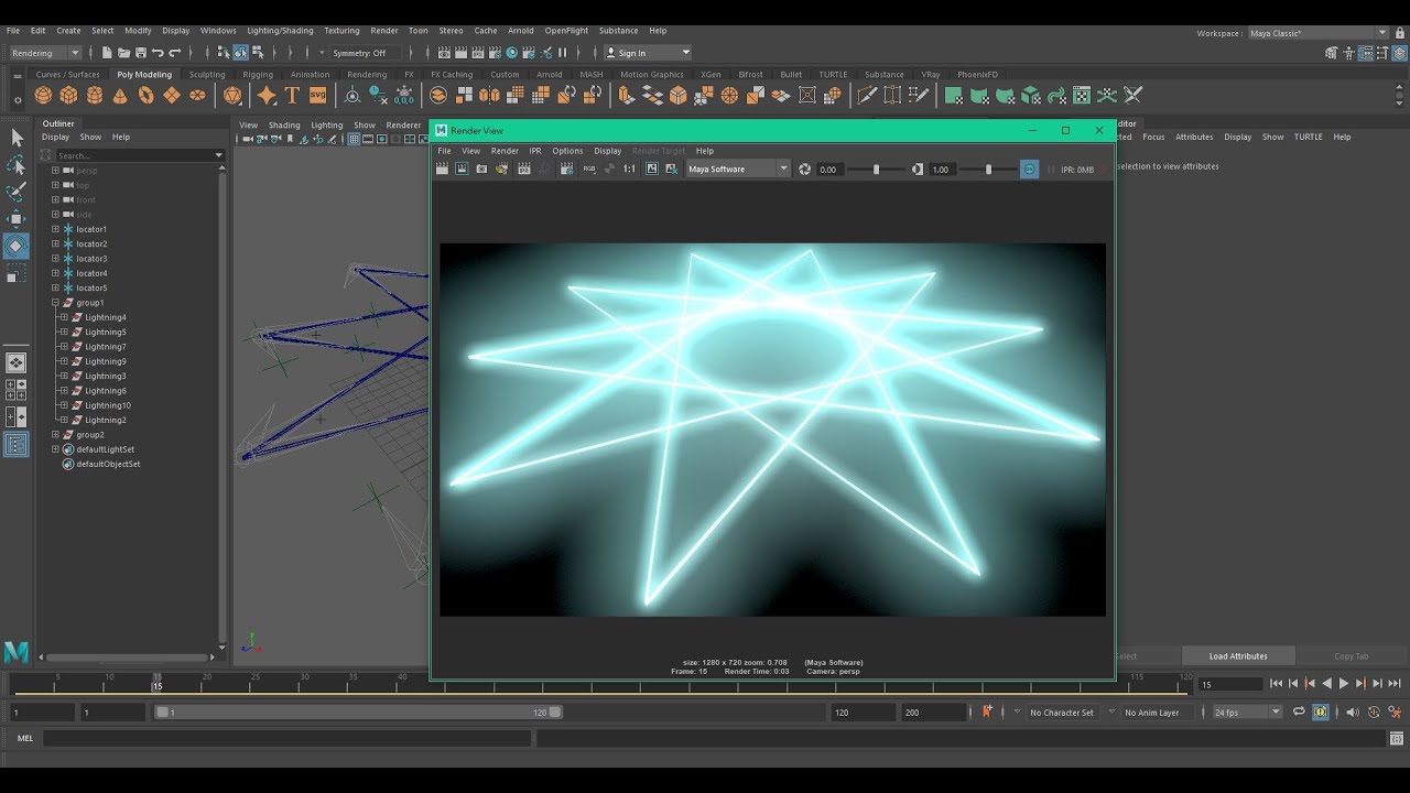 07 Maya Create Lightning Tutorial | Basic VFX |