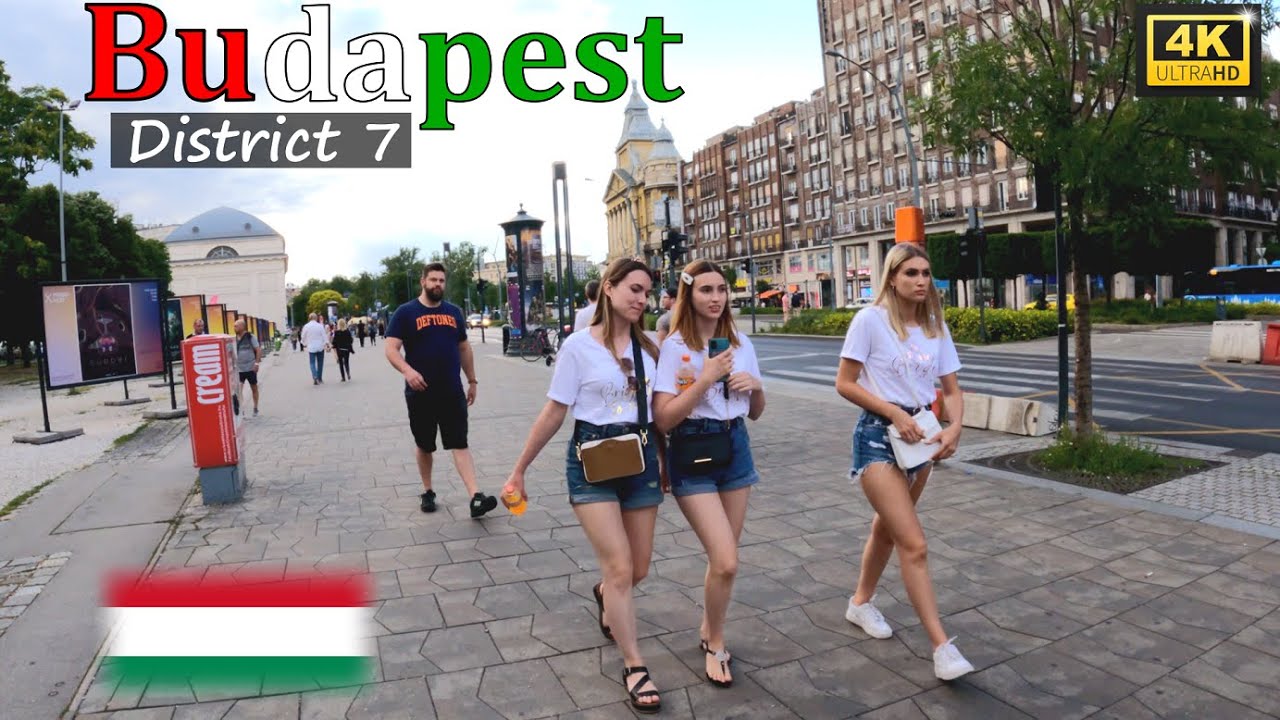 🇭🇺 Budapest Walking Tour District 7, Gozsdu Udvar & more Hungary [4K]