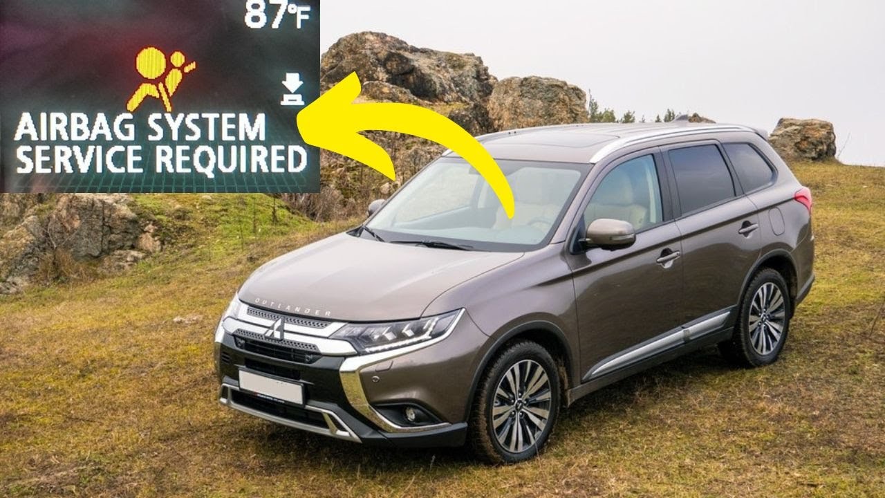 “Airbag System Service Required” warning in Mitsubishi Outlander