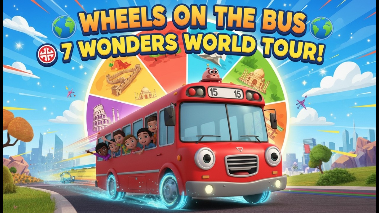 🚍 Wheels on the Bus Go WORLD Tour (EXTENDED!) | Fun Kids Songs | KC Nursery Rhymes Clubhouse