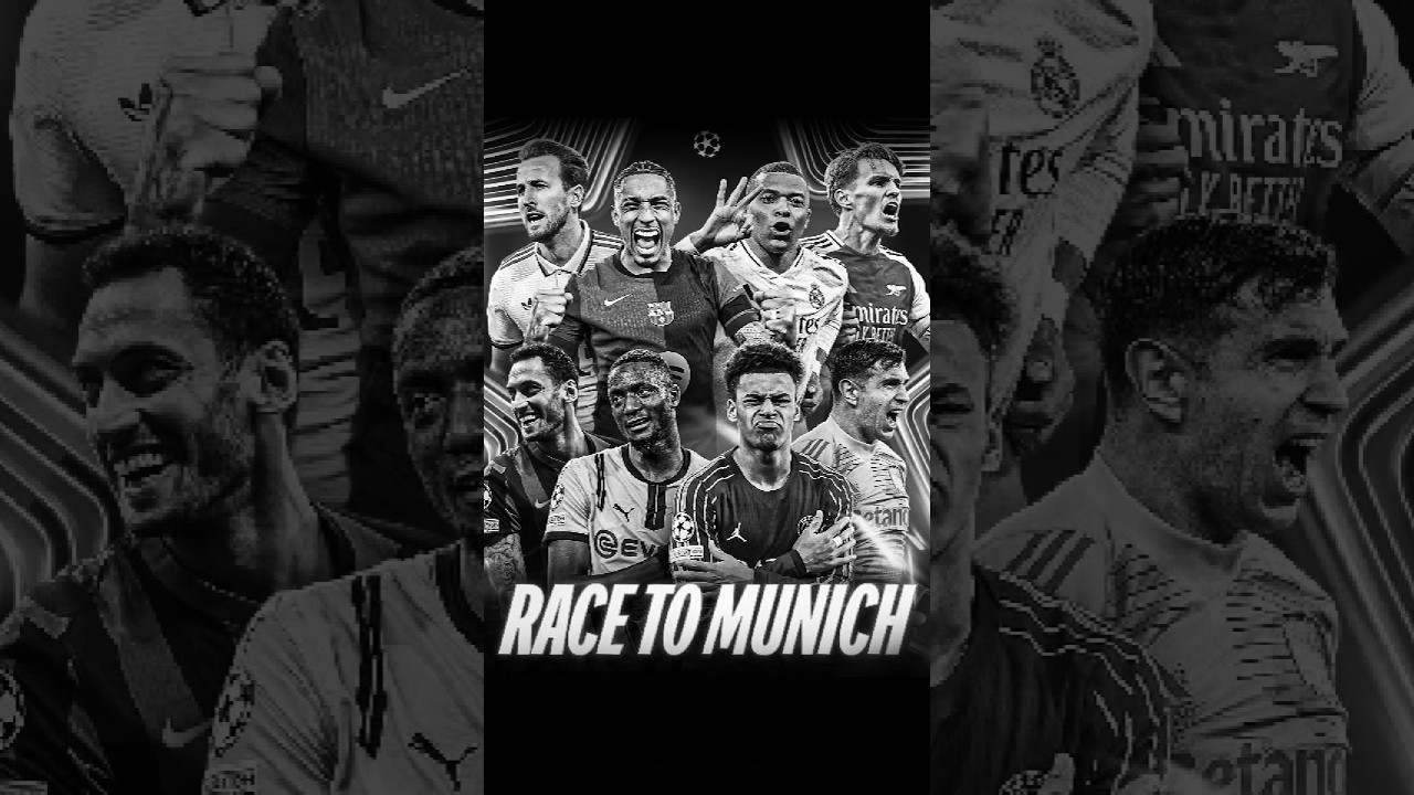 Race to Munich #footballworld #ytshorts #uefachampionsleague #uefa #ucl #cristiano #realmadrid