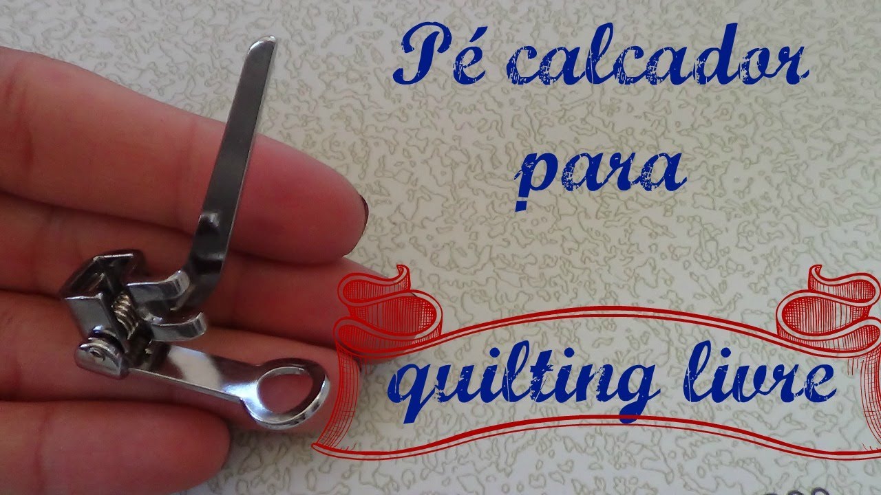 Calcador para quilting livre