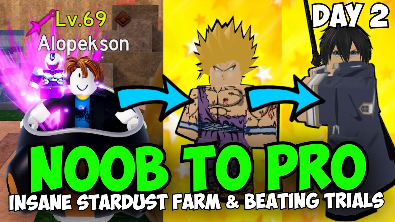 F2P Noob To Pro Day 2 - SUPER OP Stardust Farm & Beating Trial 1 & 2 Extreme (Season 5)