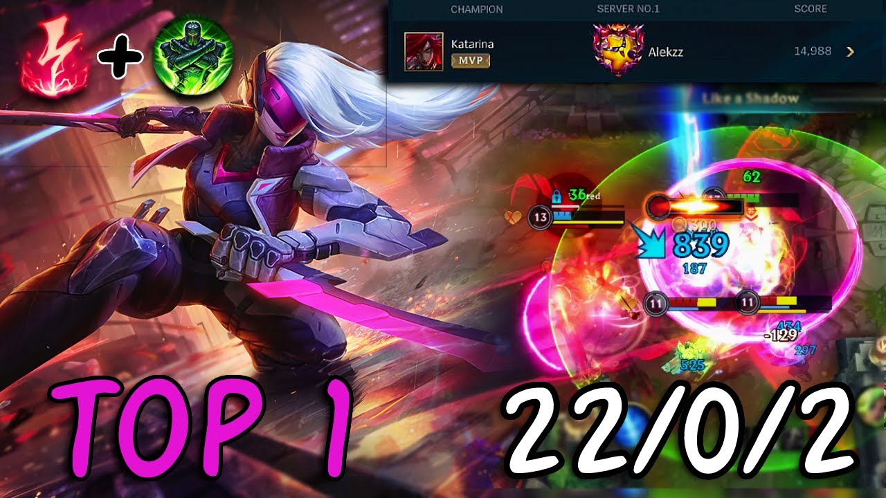 This is how the TOP 1 KATARINA STOMP in GRANDMASTER / Wild Rift Katarina Gameplay