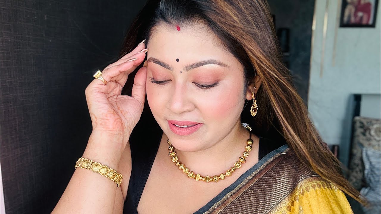 Simple makeup with new products