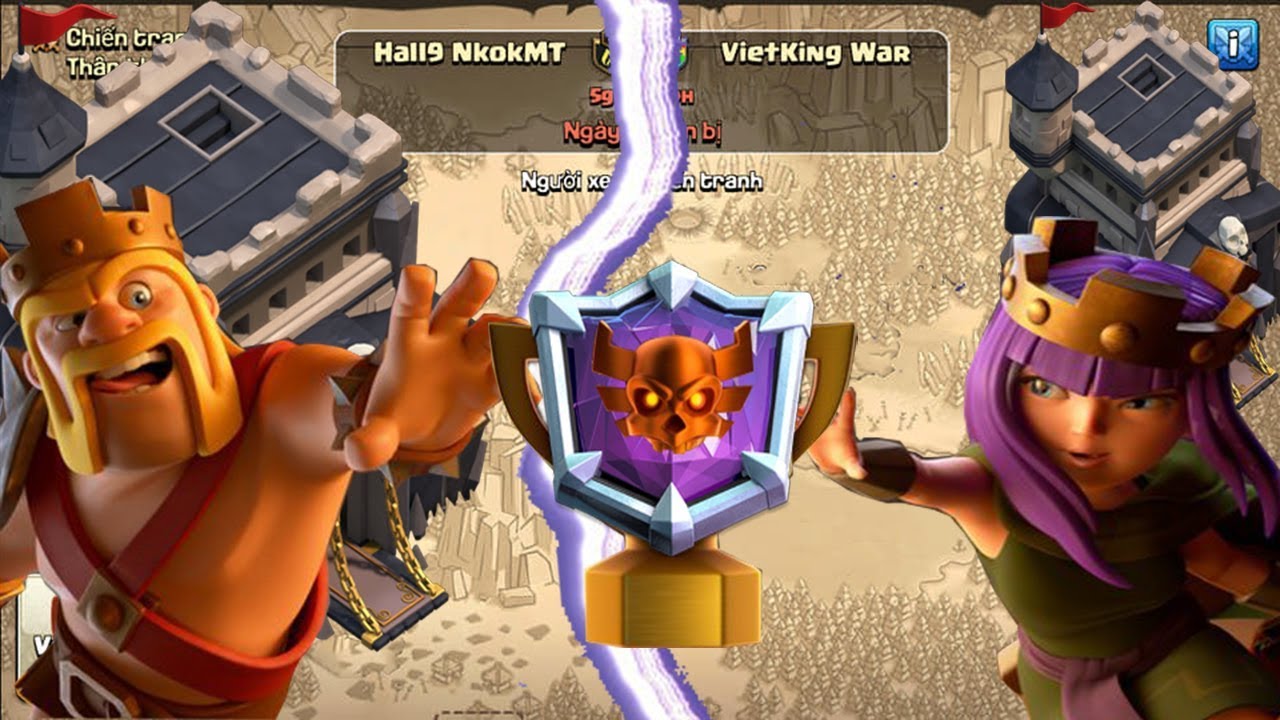 NMT | Clash of clans | War clan Nkokmt đại chiến Viet king