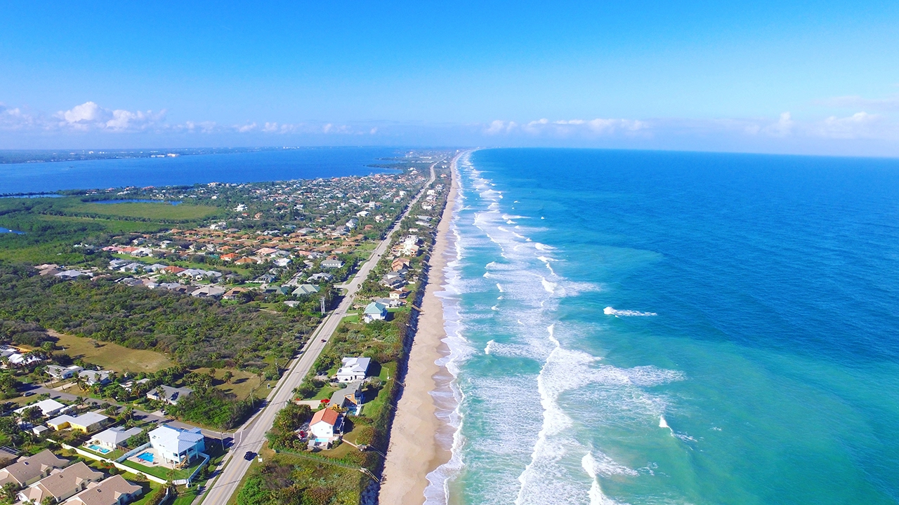 Melbourne Beach, Florida Drone Footage before Hurricane IRMA