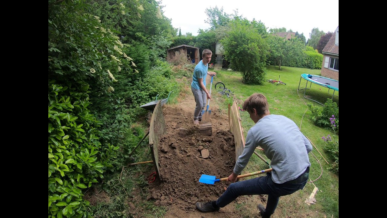 Construction de bosse de BMX
