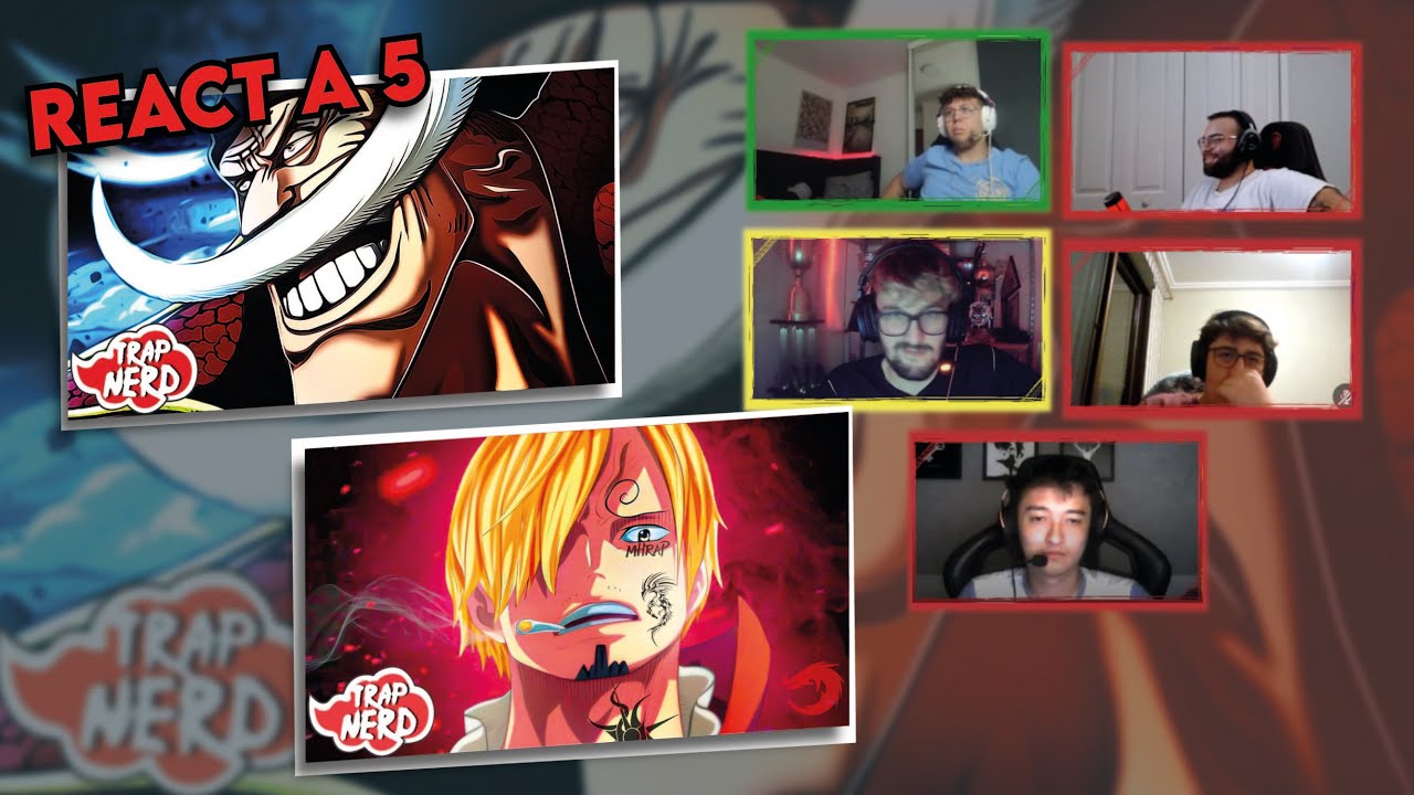 REACT A 5 - DOIS EM UM MHRAP - Tipo Sanji 🦵🔥& Tipo Barba Branca 🌊