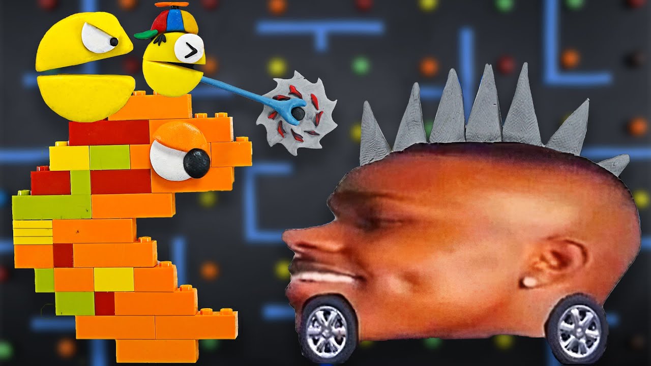 Семья мистера Пак vs. Кабриолет Dababy Meme | Мистер Пак остановка движения @DaBaby