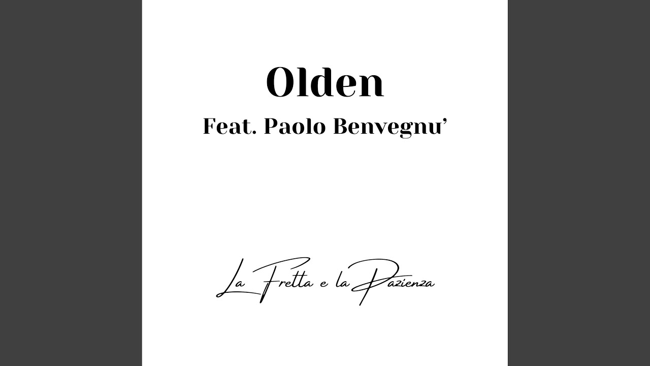 La fretta e la pazienza (feat. Paolo Benvegnù)