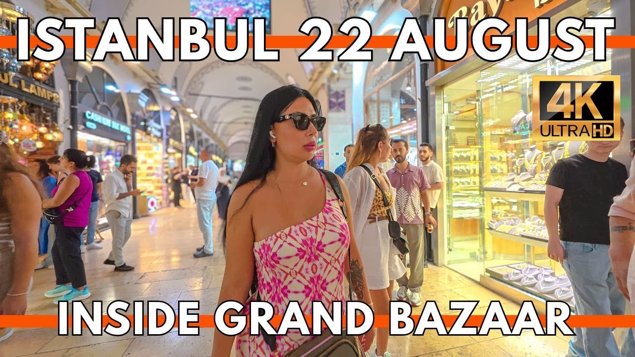 Istanbul Turkey 2025 (4K) | Inside the Grand Bazaar (Kapalıçarşı) Walking Tour – Real Market Life