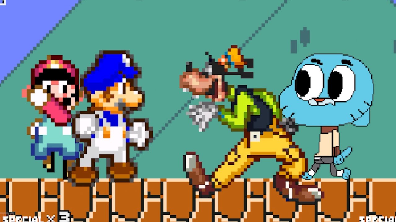 POWERSTAR MARIO DESTROYS MUGENS IN SURVIVAL MODE! | SMG4 EXTRA 😁