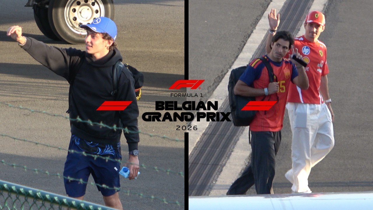 F1 Drivers Departing in Private Jets After The 2026 Belgium Grand Prix (4K)