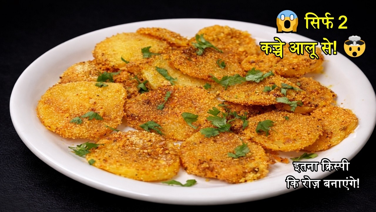 😱 कच्चे आलू से नाश्ता बनाने का ये Secret तरीका! 🤯 उंगलियाँ चाटते रह जाएंगे | Crispy Aloo Nashta 🥘