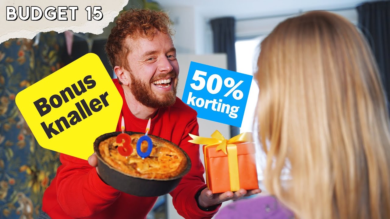 €5,- budget VERJAARDAG vieren?! 🥳🍰 | Budget Challenge 15
