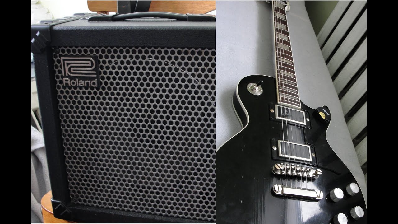 Обзор комбоусилителя Roland Cube 30 на электрогитаре Jolana Diamand 1 Black. Встроенный процессор