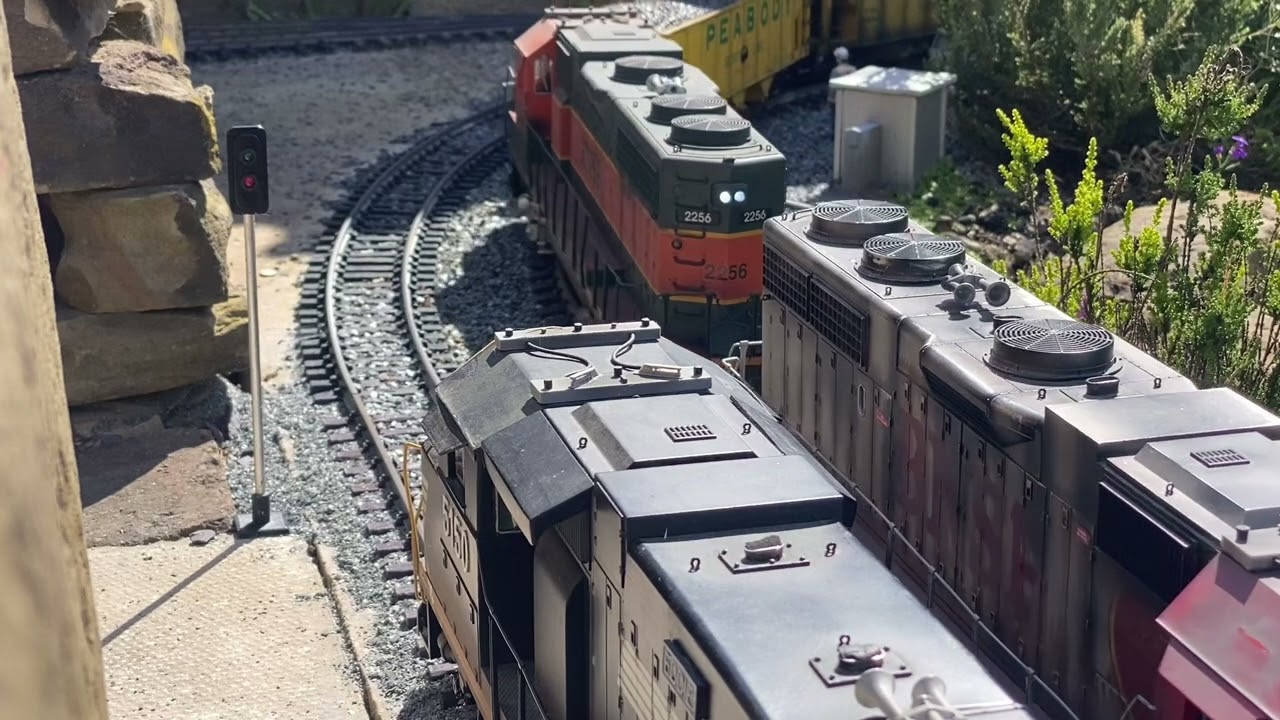 G scale ￼ summer day rail fanning ￼￼￼
