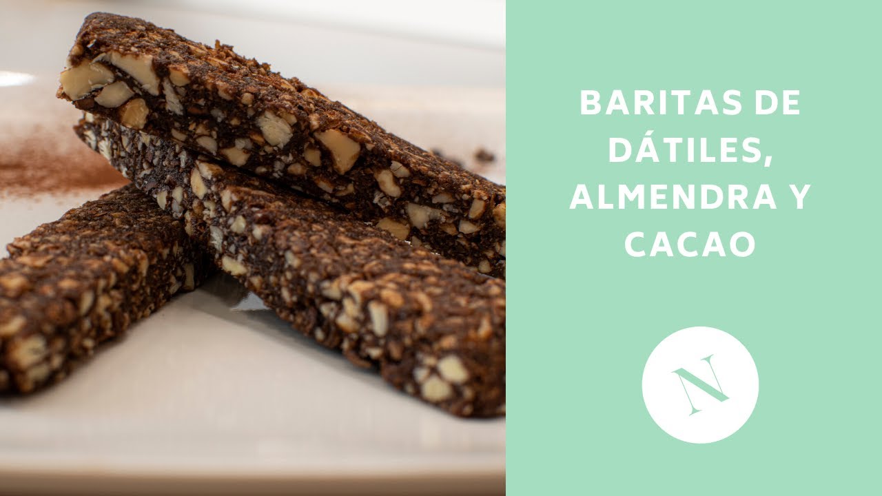 Barritas de dátiles, almendra y cacao | Nutrabow