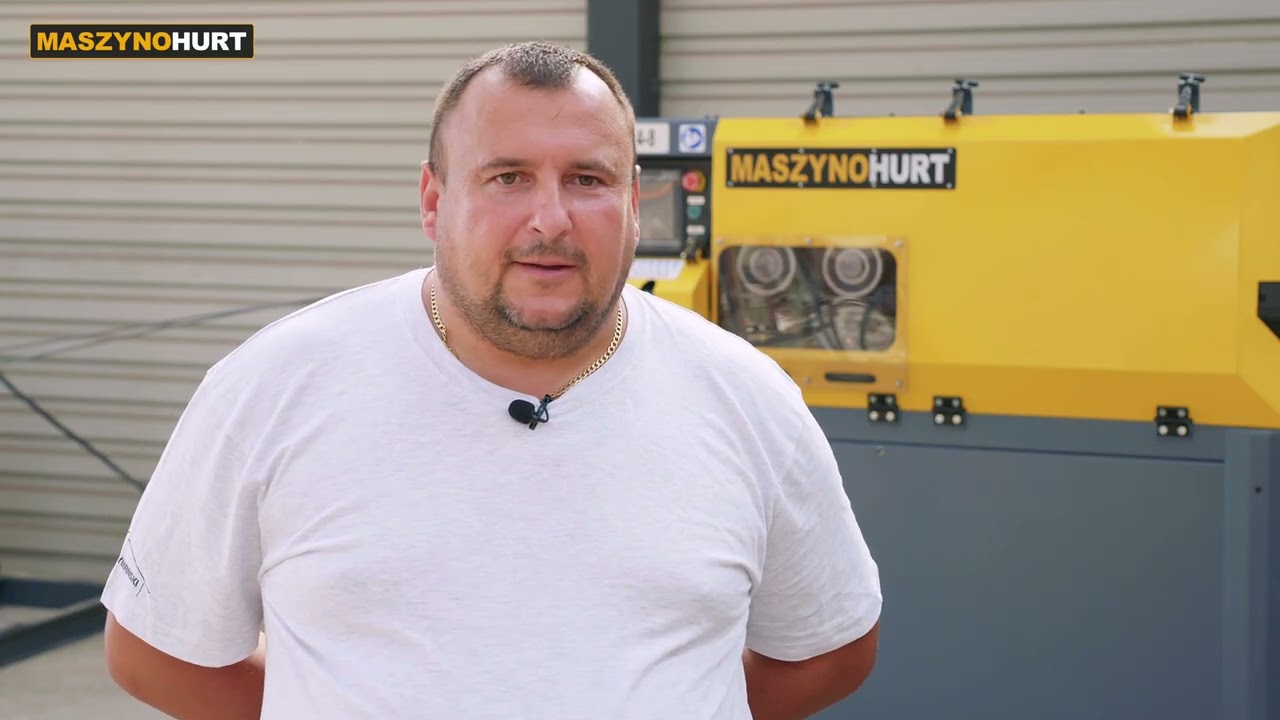 AUTOMAT DO PRODUKCJI STRZEMION i PROŚCIARKA DWUBĘBNOWA DO WALCÓWKI DRUTU PRĘT GŁADKI I ŻEBROWANY