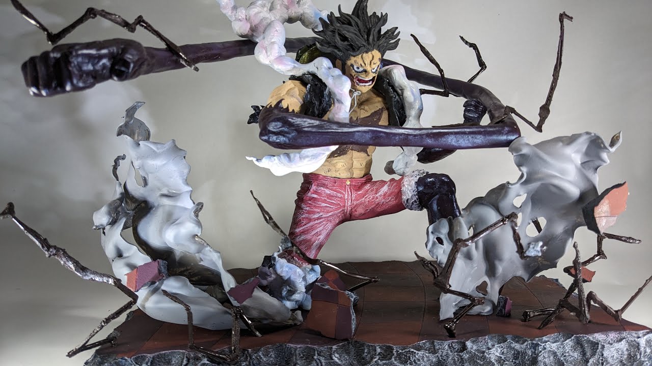 【ONE PIECE】ゴムゴムの王蛇（キング・コブラ）を使うスネイクマンのフィギュアを粘土で作ってみた/Sculpting Luffy's Snakeman FIGURE