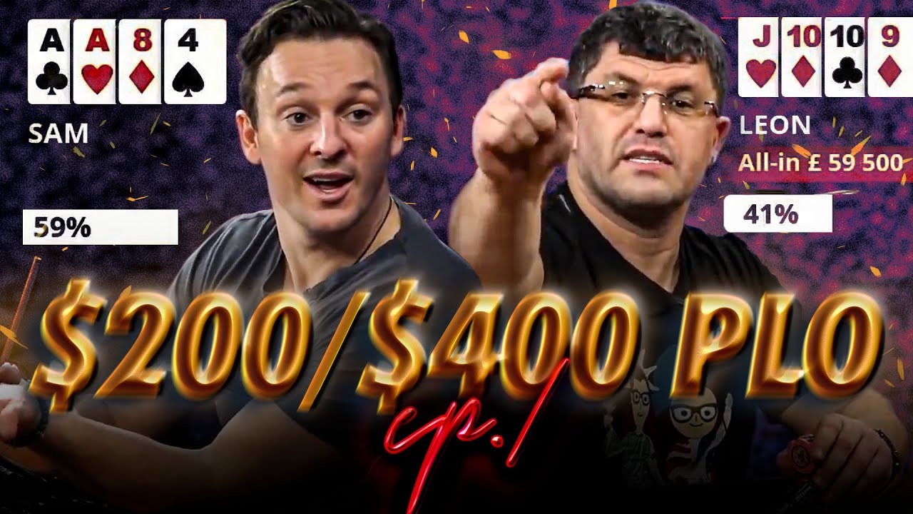 WILD $200/$400 Cash Game POT LIMIT OMAHA | High Stakes Poker E07