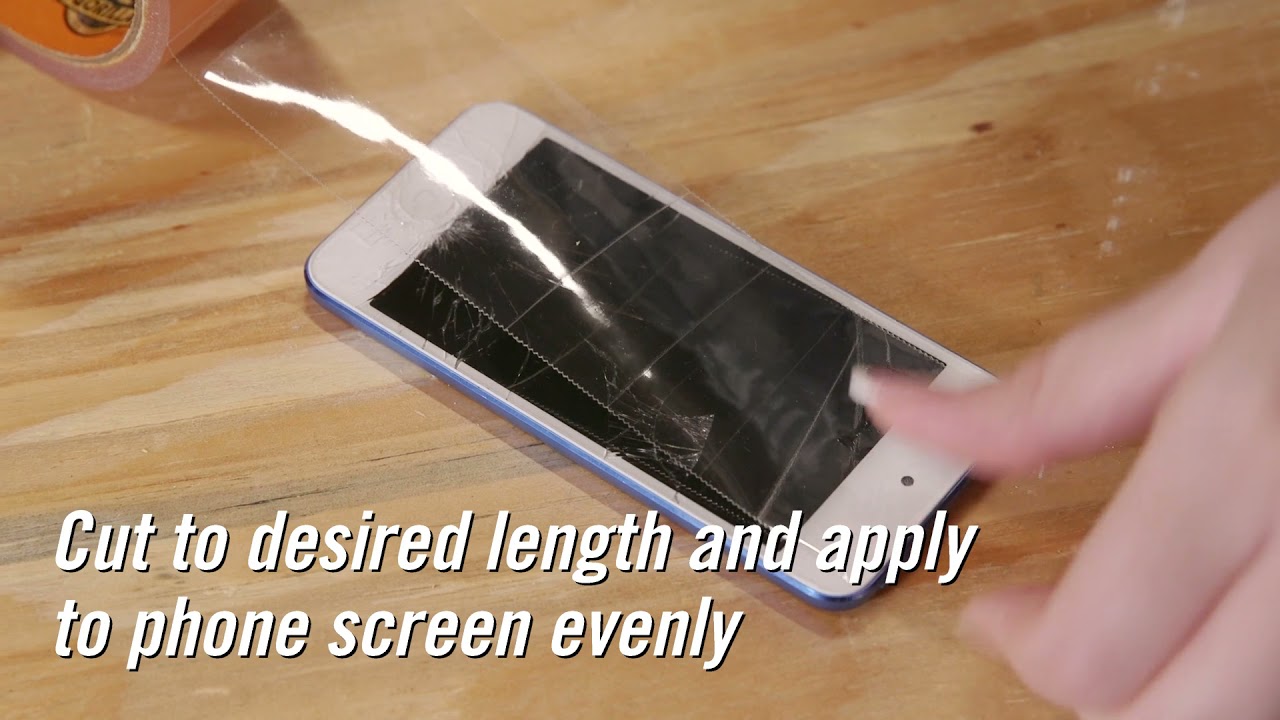 Pro Tips | Fix A Cracked Cellphone Screen With Crystal Clear Gorilla Tape