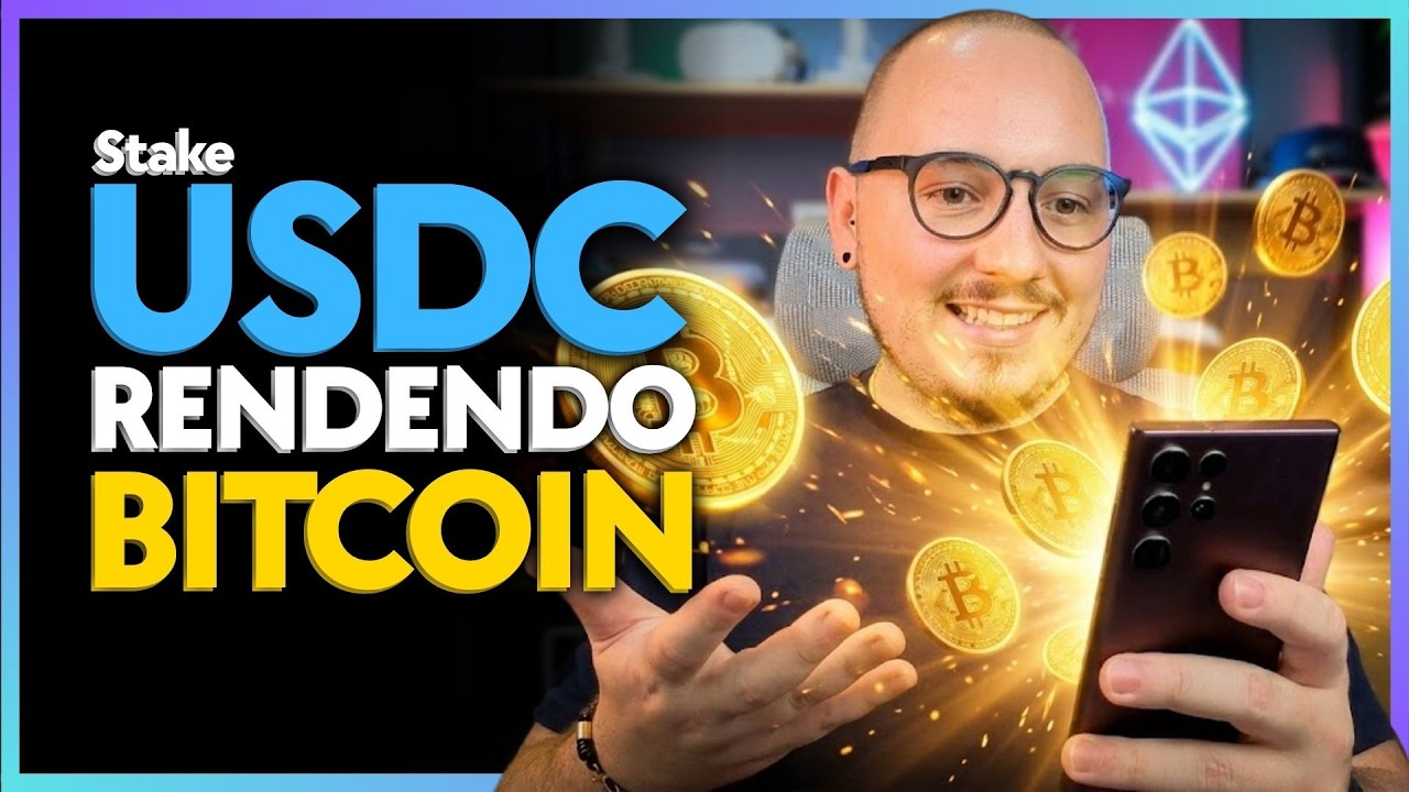 🛑 - BITCOIN de GRA&Ccedil;A todo dia!? Staking de USDC rendendo BITCOIN na COINBASE!