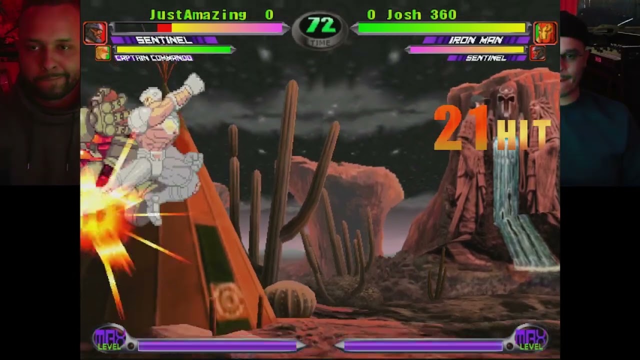MvC2 [CTD22]: Josh 360 - IM/Sent NJ Infinite to 2x PC 2x HSF 104 100%+ Combo .:12.10.25:.