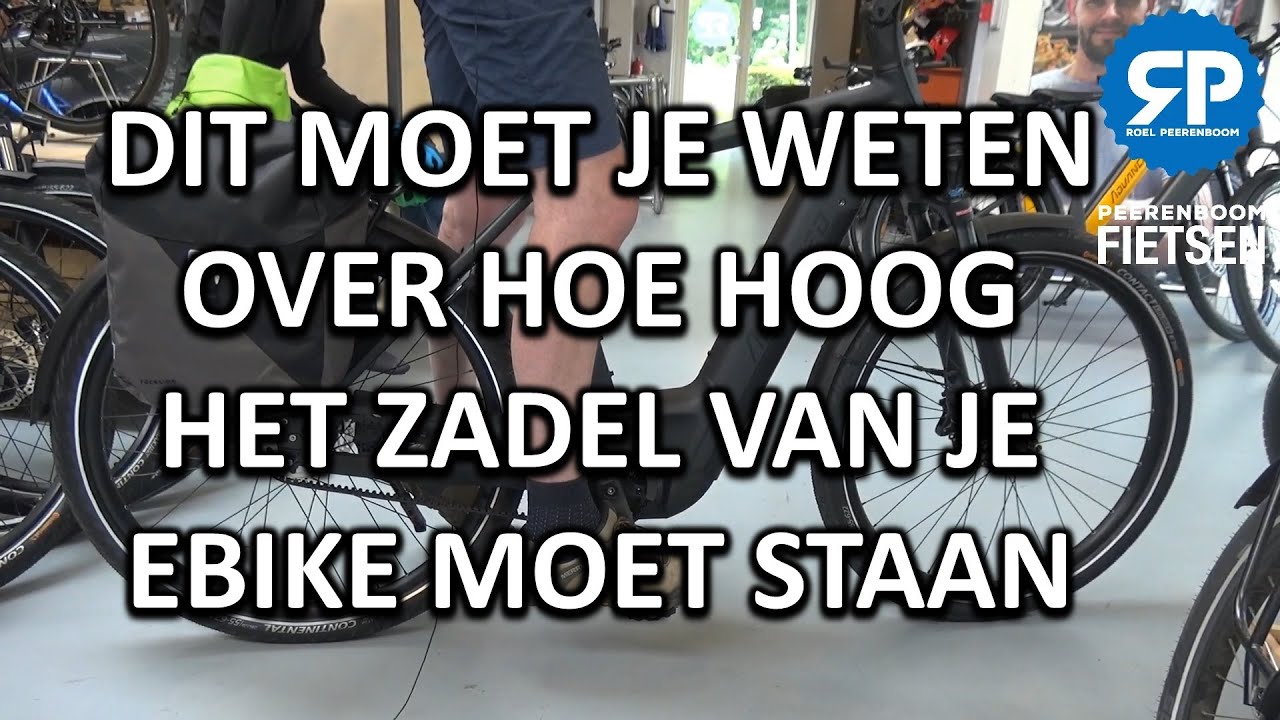 ZADELPIJN, PIJN IN JE RUG? DIT MOET JE WETEN OVER HOE HOOG HET ZADEL VAN JE EBIKE MOET STAAN