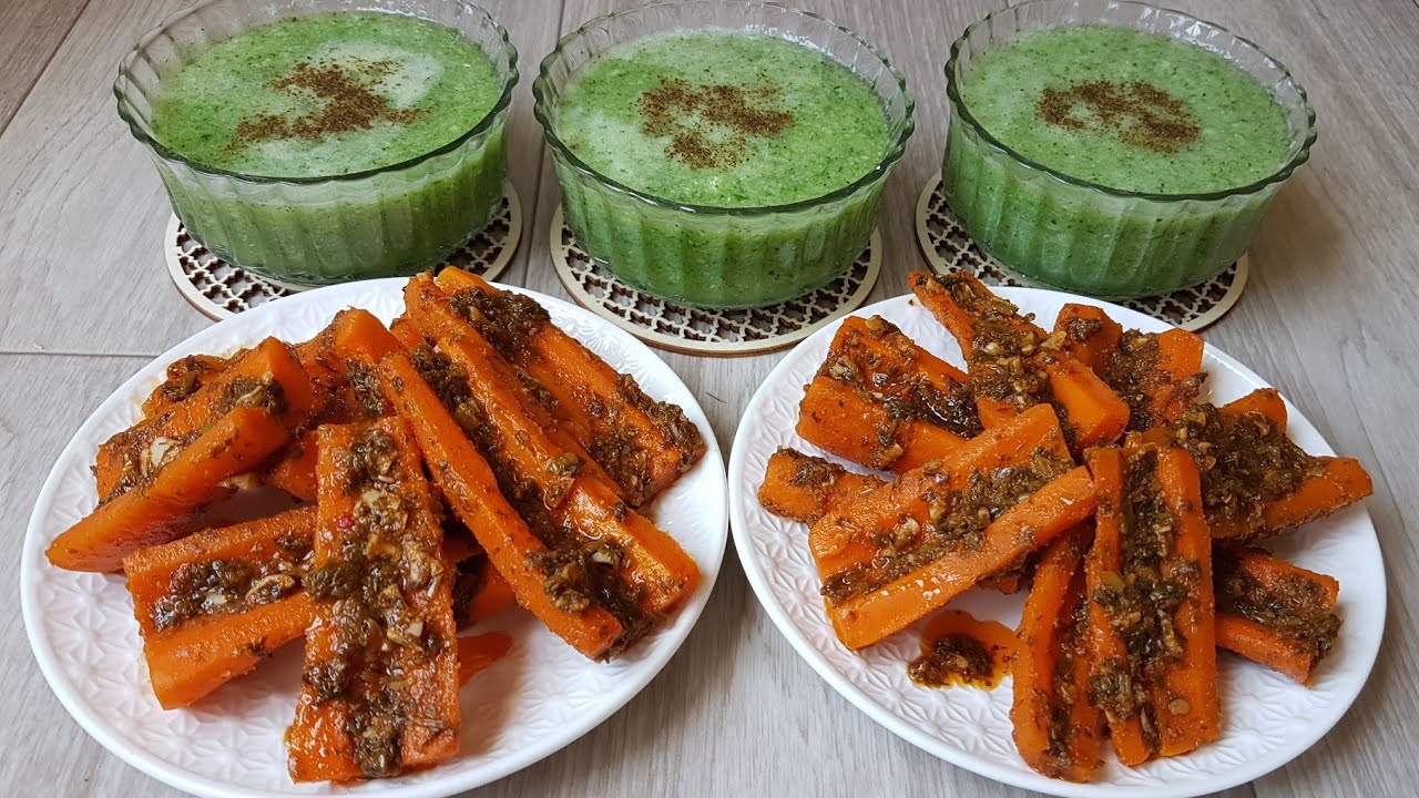 سلطة الجزر مشرملة بطريقة رائعة + سلطة الفقوس المنعشة متشبعوش منهم