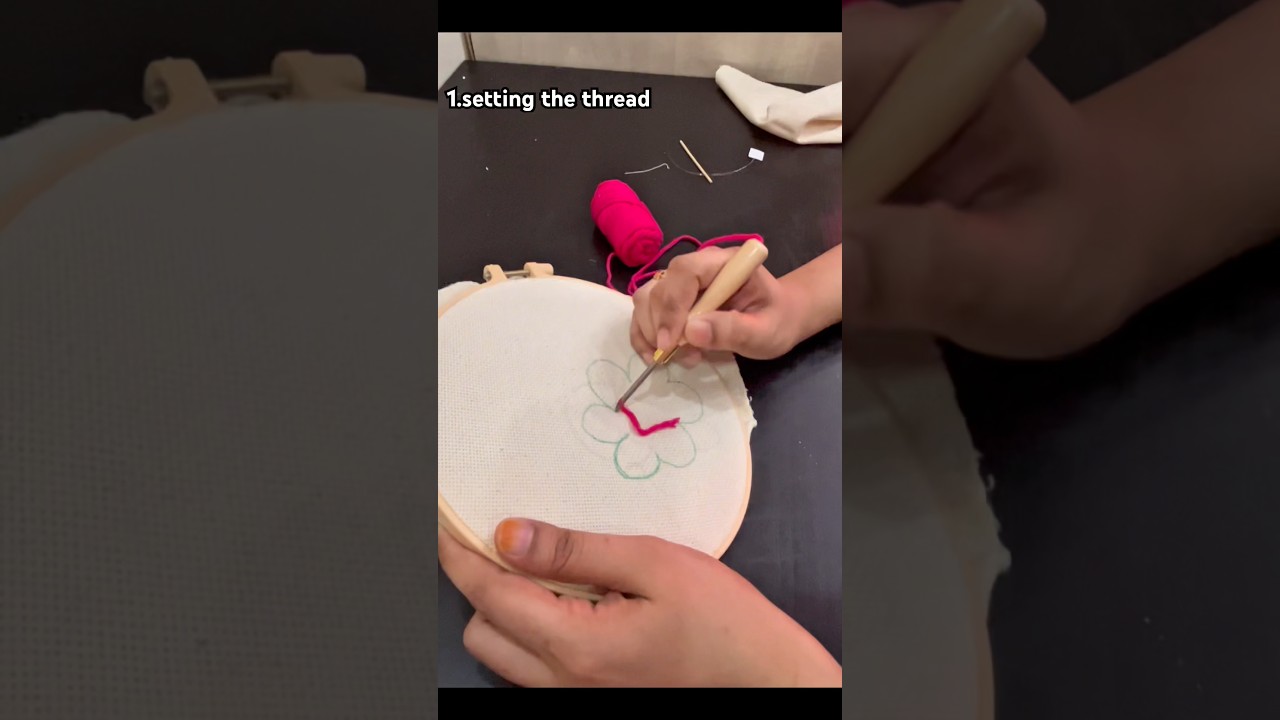 punch needling for beginners😊
