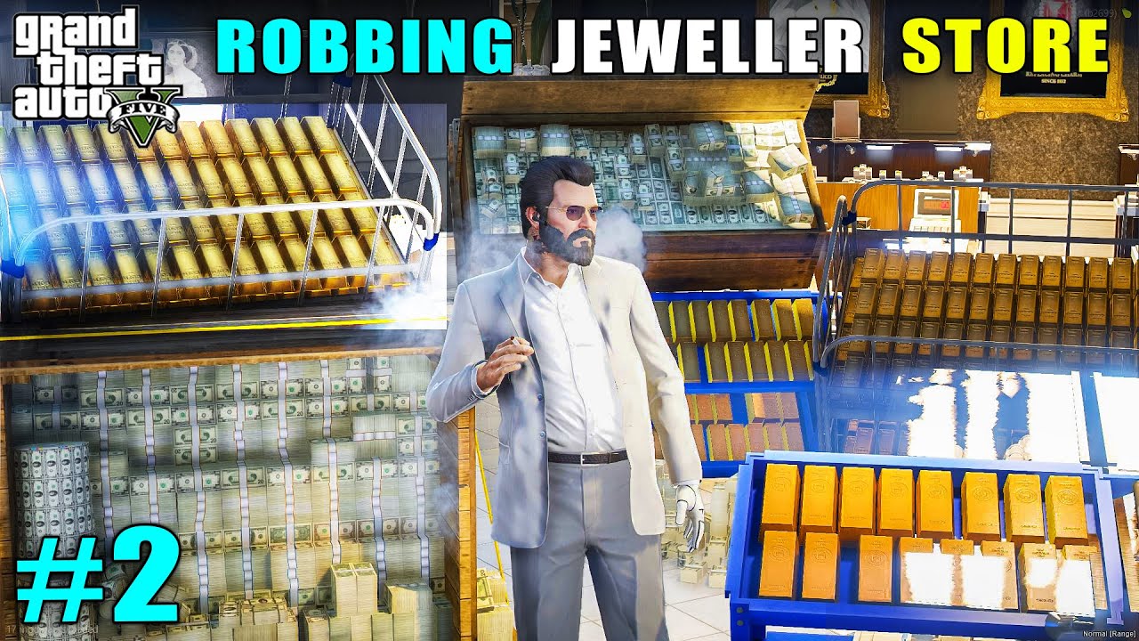 BIGGEST ROBBERY OF JEWELLERY'S IN LOS SANTOS! GTA V GAMEPLAY #2 | CLASSY ANKIT
