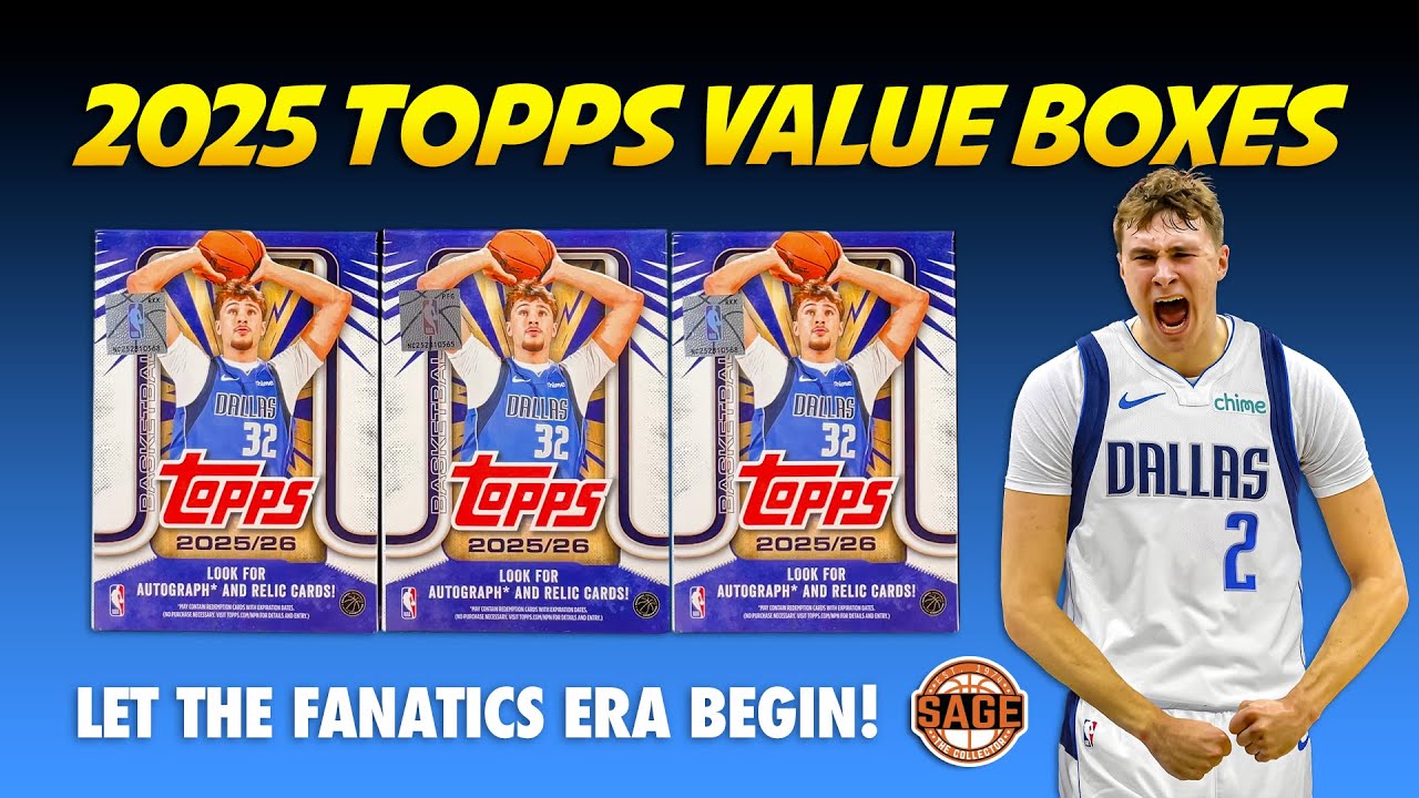 Баскетбольные наборы Topps Value Boxes 2025-26 🔥 Охота на Купера Флэгга!