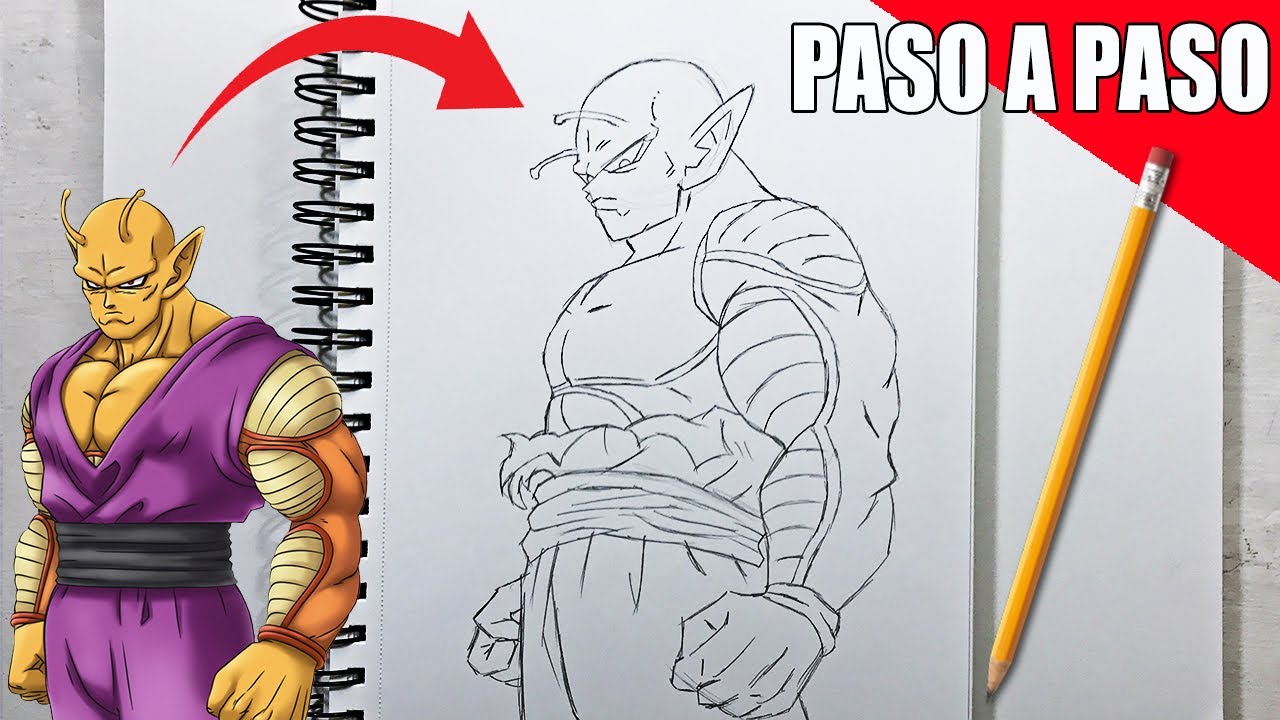 COMO DIBUJAR A ORANGE PICCOLO de DRAGON BALL SUPER HERO