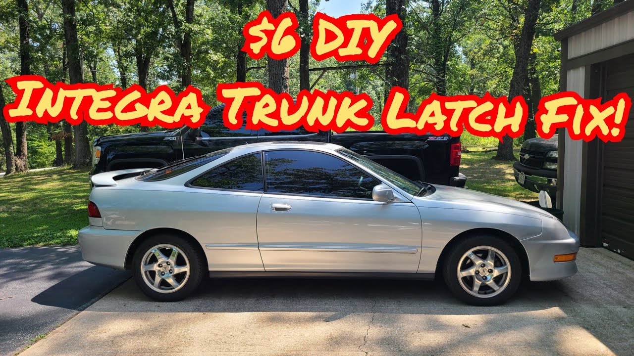 Integra Trunk Latch - How to Fix for $6! (srsly)(link to parts in description)
