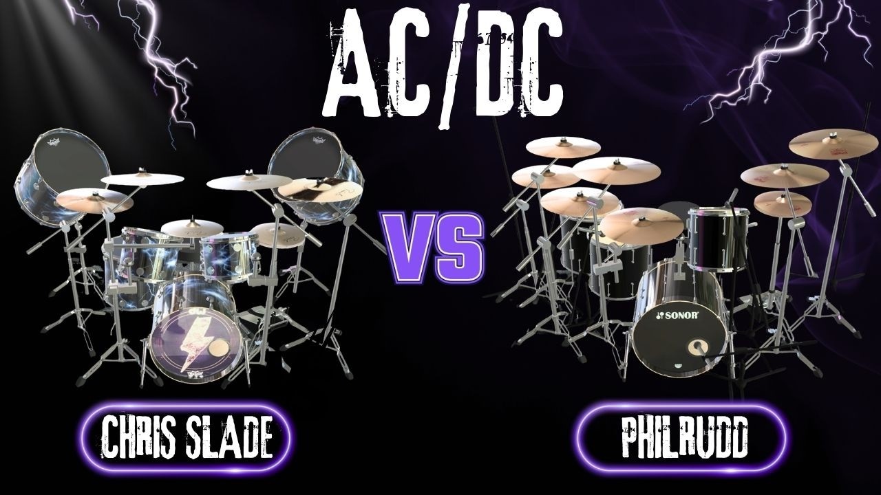 AC/DC Drumming Giants: Phil Rudd Vs Chris Slade