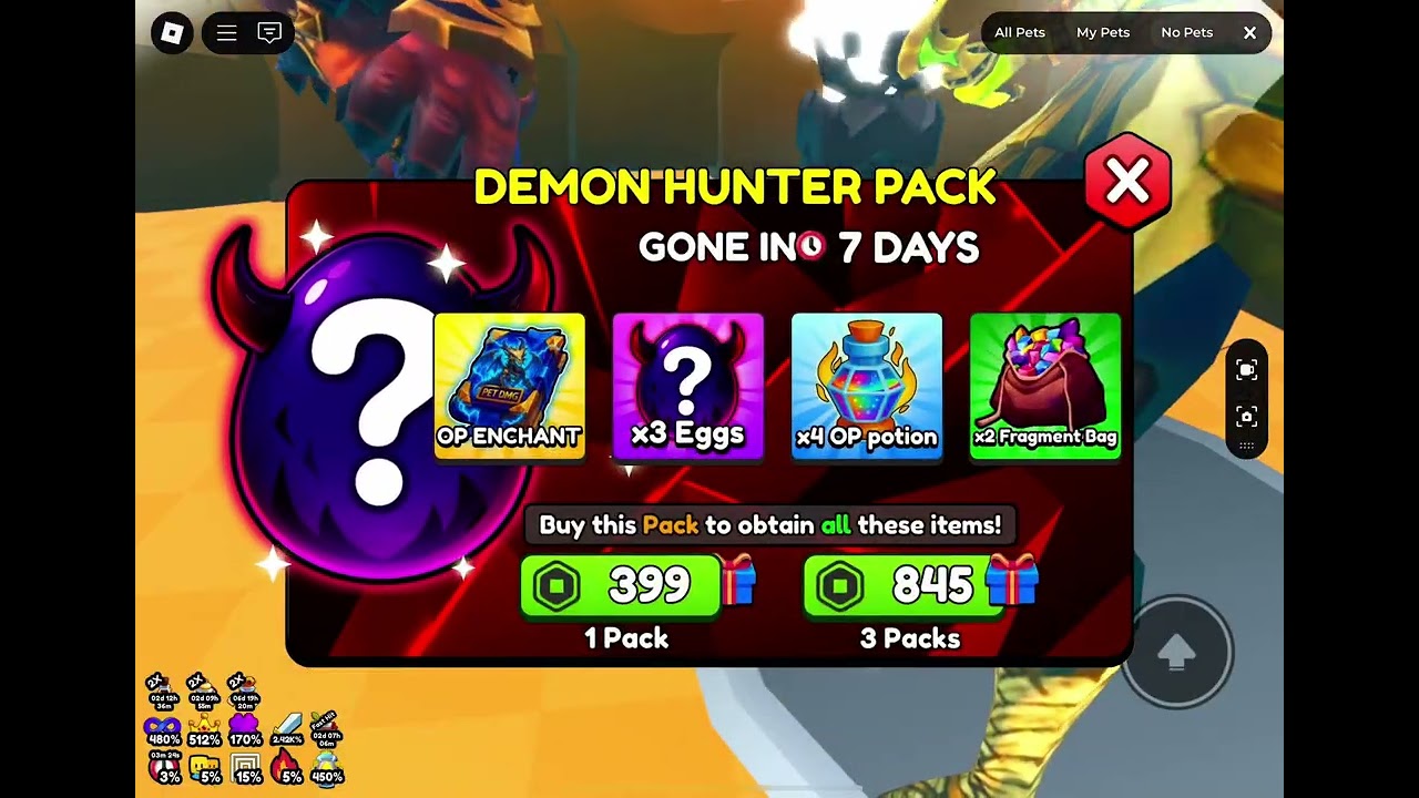 Killing the world 7 boss in monster slayer Roblox