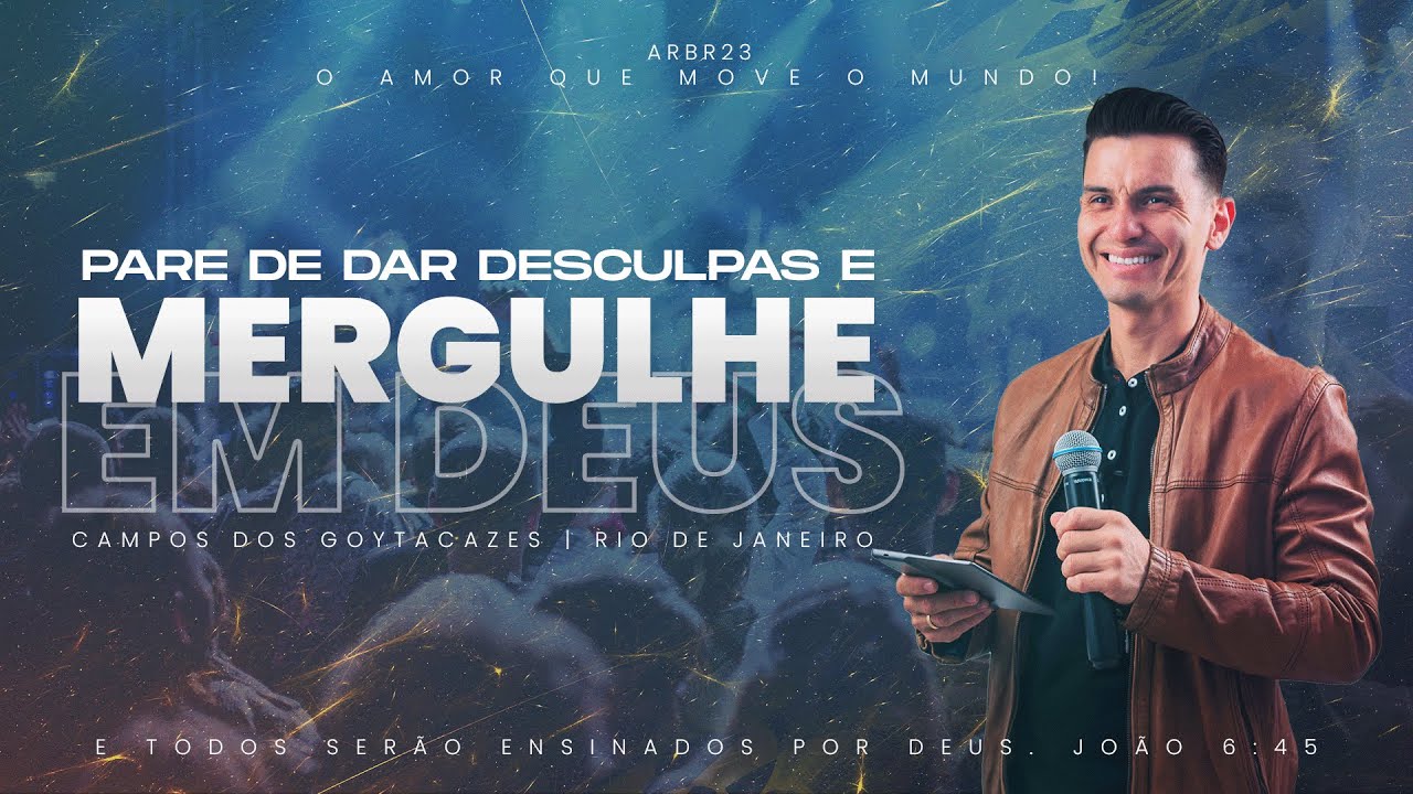 @WagnerRibeiroOficial | Pare de dar desculpas e mergulhe em Deus!