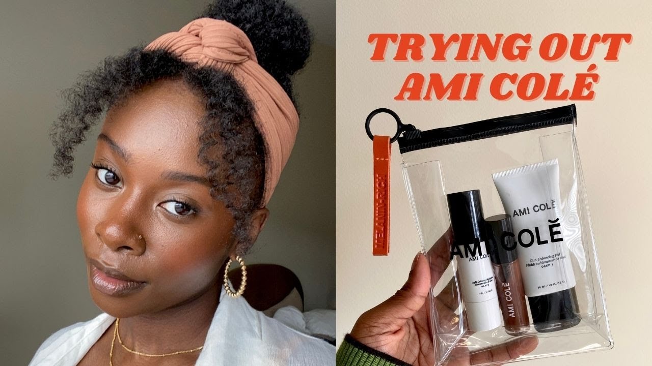 New Black Owned Clean Beauty Brand?? Trying Ami Colé | Damola Akintunde
