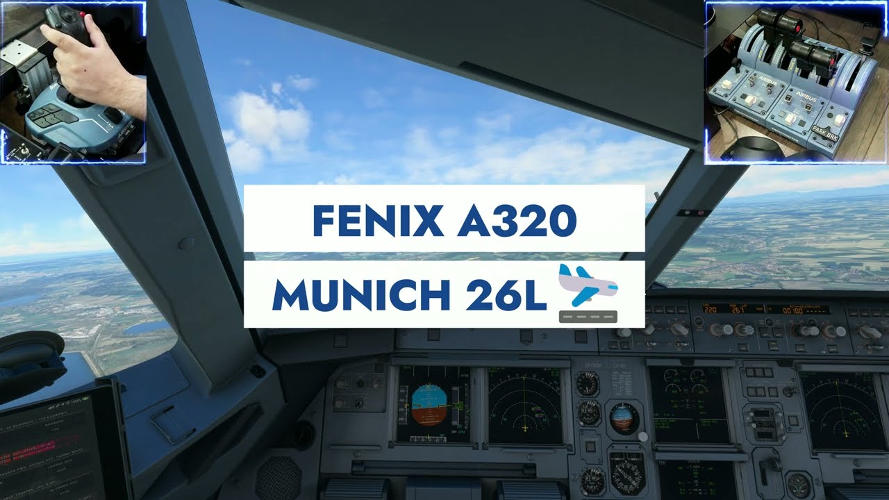 [4K] 17 Kts Tailwind - Hand Flown Manual Approach Into Munich Intl - Microsoft Flight Simulator 2020