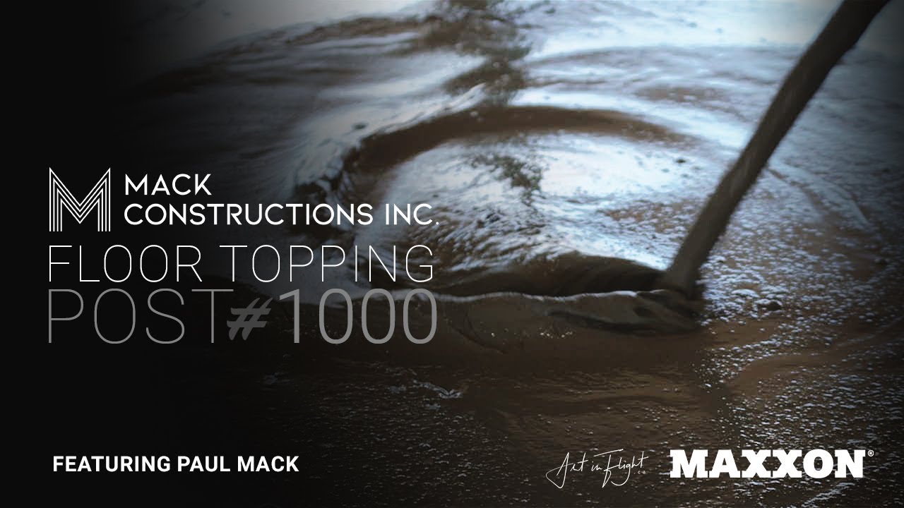 March 2023 Mack Constructions Inc. Gypcrete installation Self Leveling Topping