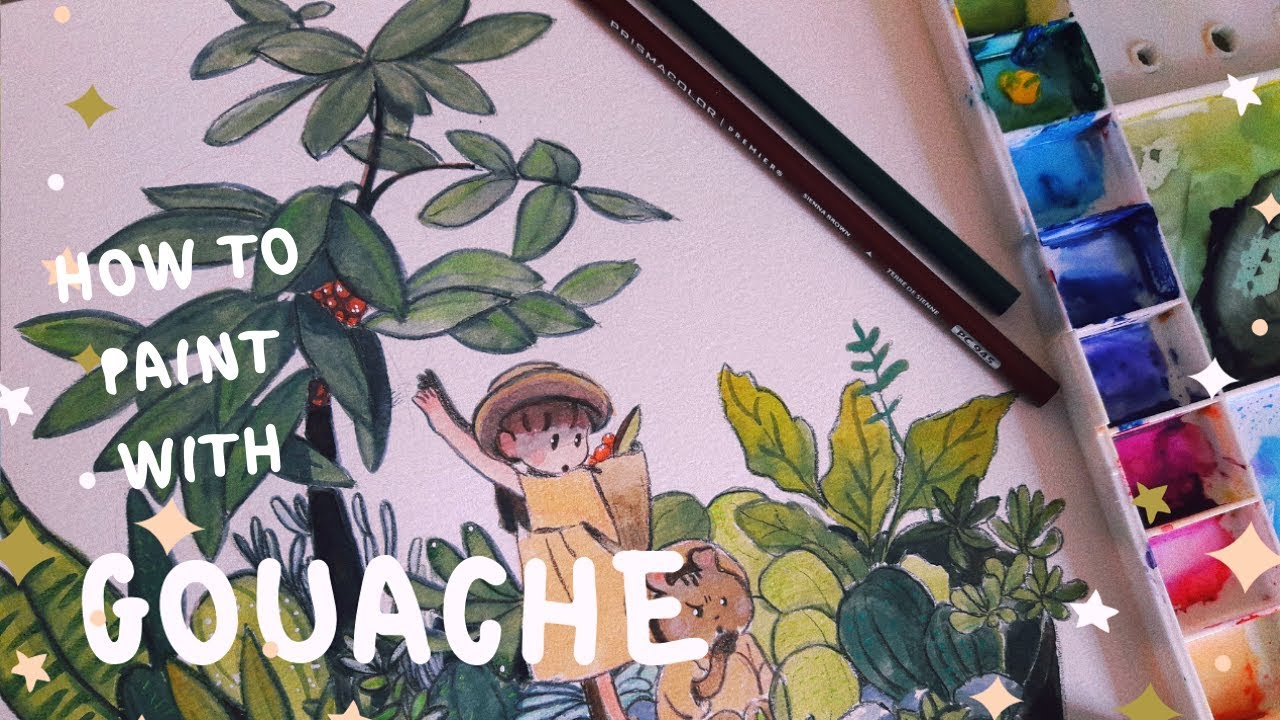 GOUACHE: Qué es y como usarlo 🌿🌸 II What it is and how to use it 🌿🌸