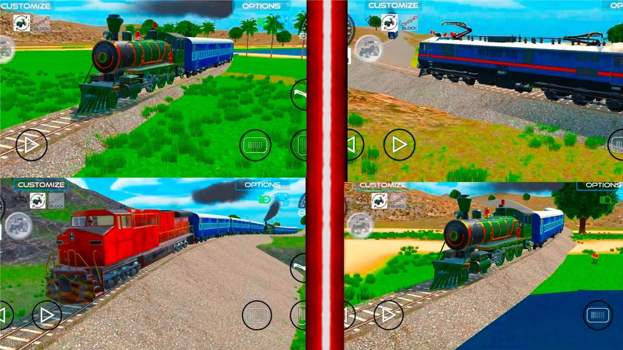 4 Top Train new update indian vehicles simulator 3D #train #automobile #india #tractor #yt #youtube 