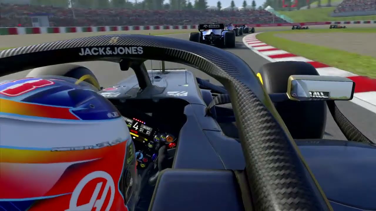 F1 2019 game Ps4 Gameplay race replay highlights Japanese Grand Prix short Haas F1